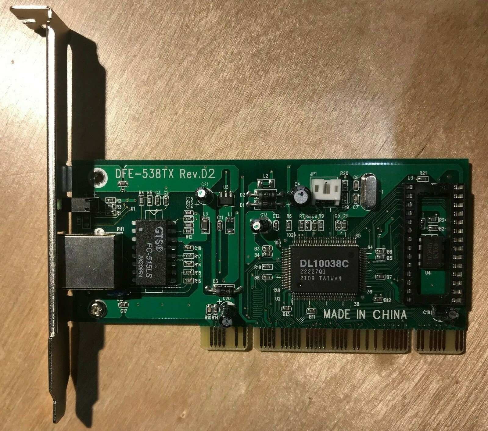 US-Robitics USR7900, D-Link DFE-538TX Rev.D2, Davicom 18-1D-P200-B 3COM ...