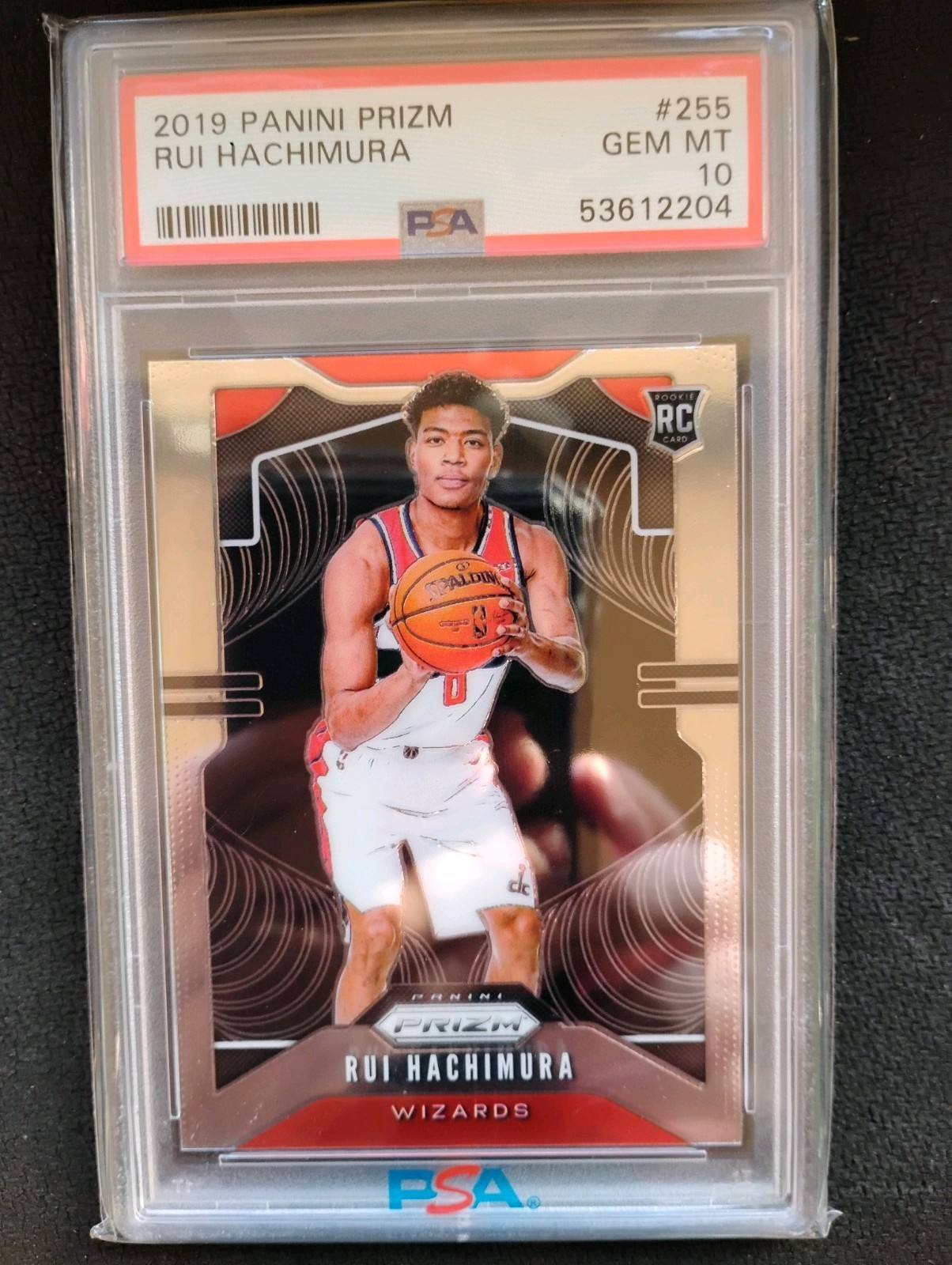 2019-20 Panini Prizm Rookie Rui Hachimura #255 PSA10