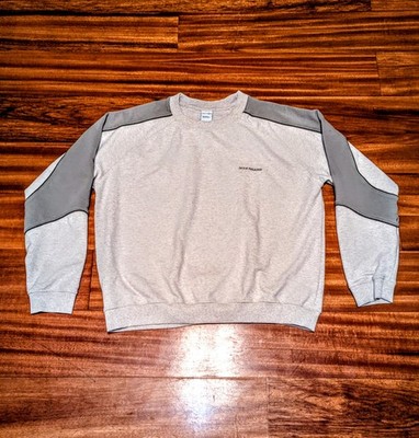 Iets Frans Panel Crew Neck Sweatshirt Mens L Creme Streetwear Urban Outfitters