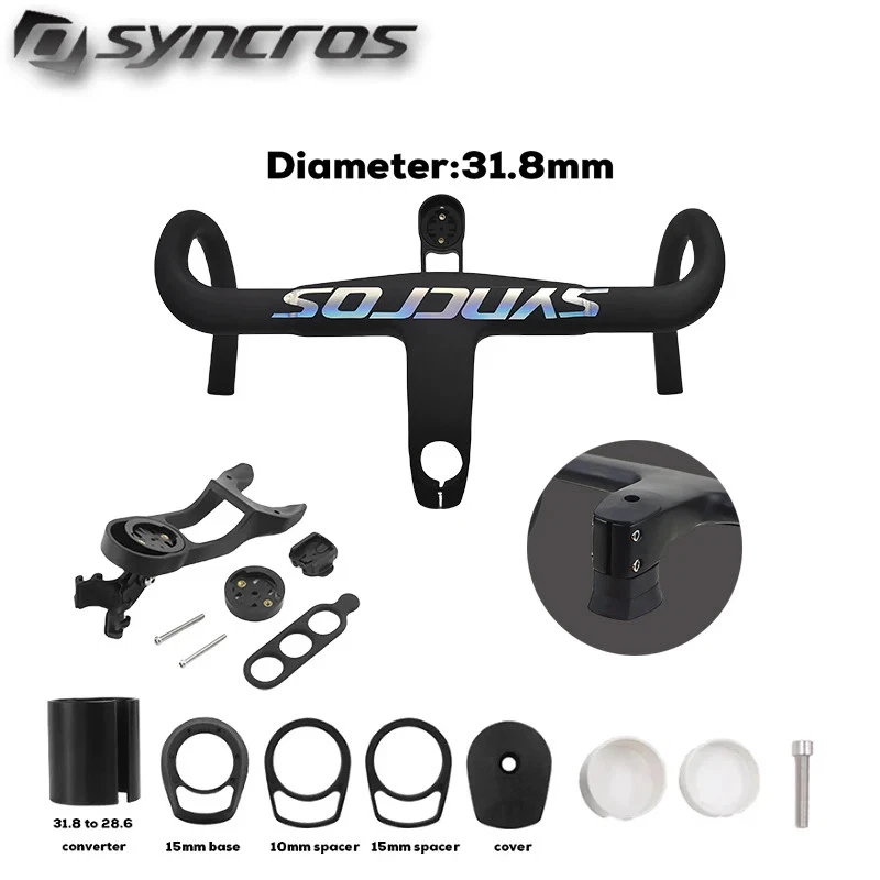 -11 Degrees Road Carbon Handlebar Stem 90-130mm Bicycle Parts Use 28.6mm 31.8mm - Image 2 of 4