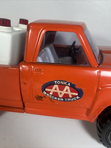 Vintage Orange Tonka AA Wrecker Tow Truck 24 HR Service - Picture 9 of 14