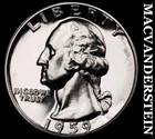 1959 Washington Quarter- Silver- Choice Gem Proof Luster No Reserve #J1279