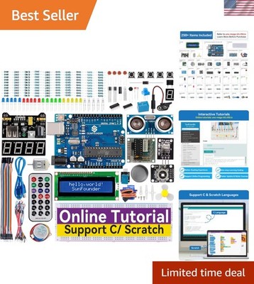 Arduino IDE Starter Kit with 250+ Components for Creative Project Development