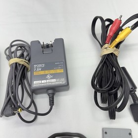 Sony PSone Slim Console Bundle Controllers Games Cords Memory Cards Works