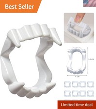 Kids' Durable Plastic Vampire Fangs - Great for Halloween and Dress Up Parties