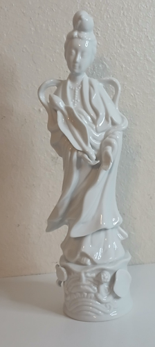 Vintage Homco Guan Yin "Mutter der Barmherzigkeit" 1426 - 12" Porzellan Göttin Figur