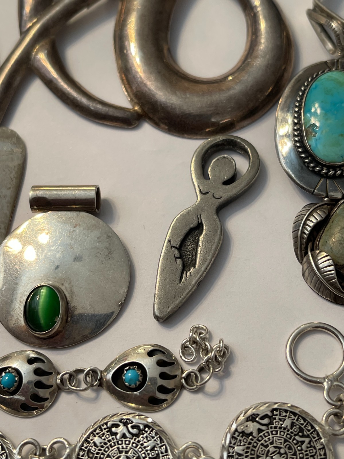 Not Scrap Big Lot  .925 Sterling Silver Bracelets… - image 12