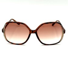 A.J. Morgan Oversized Designer Sunglasses Brown Tortoise Shell Gradient Lens VTG