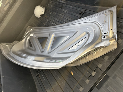 Scuffed Cybertruck Hood - surface scratches only 