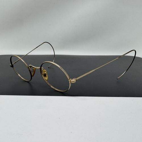 AMERICAN OPTICAL SQUIRE Eyeglasses Vintage Small circular perfectly round Lenon - Picture 6 of 10