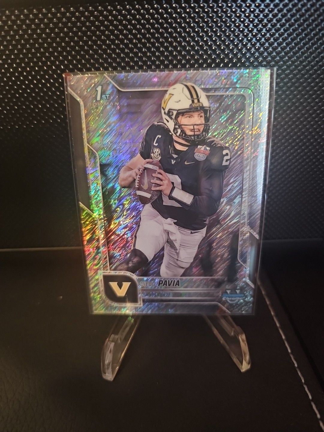 2025 Bowman University Chrome - Diego Pavia #190 Shimmer Refractor