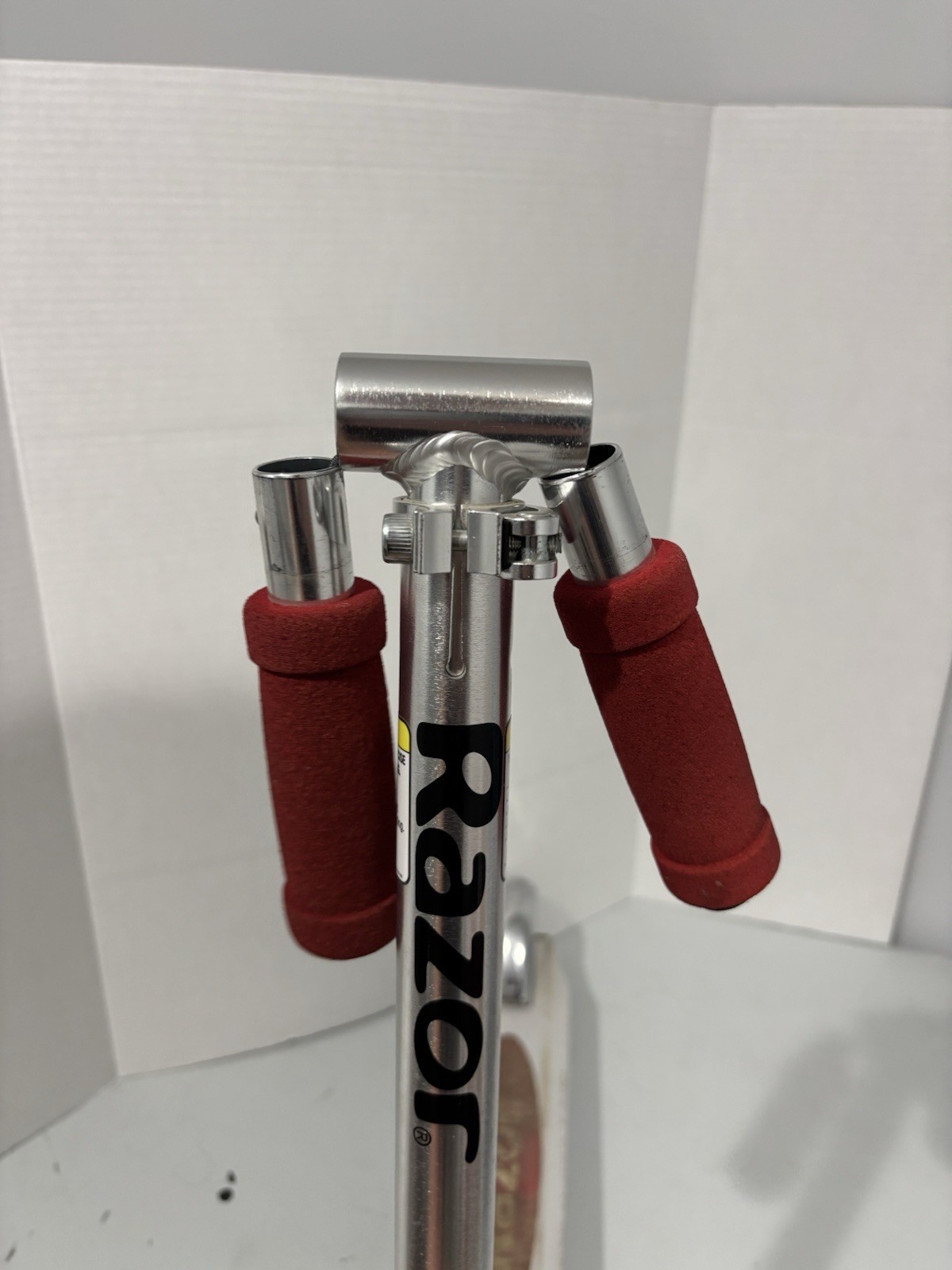 Authentic Razor Kick Scooter Red Two Wheeled Kids Folding Adjustable Height Used