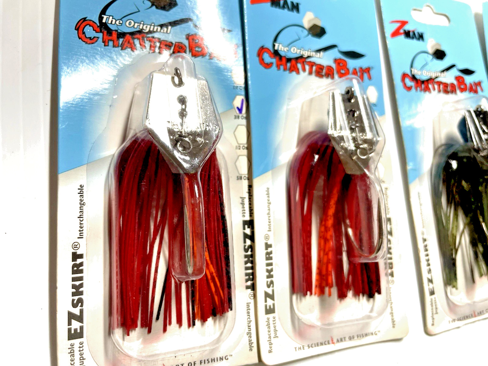 Z-Man 3/8 Oz Chatterbait 5 Bait Lot Texas Craw and Candy Craw - Image 2