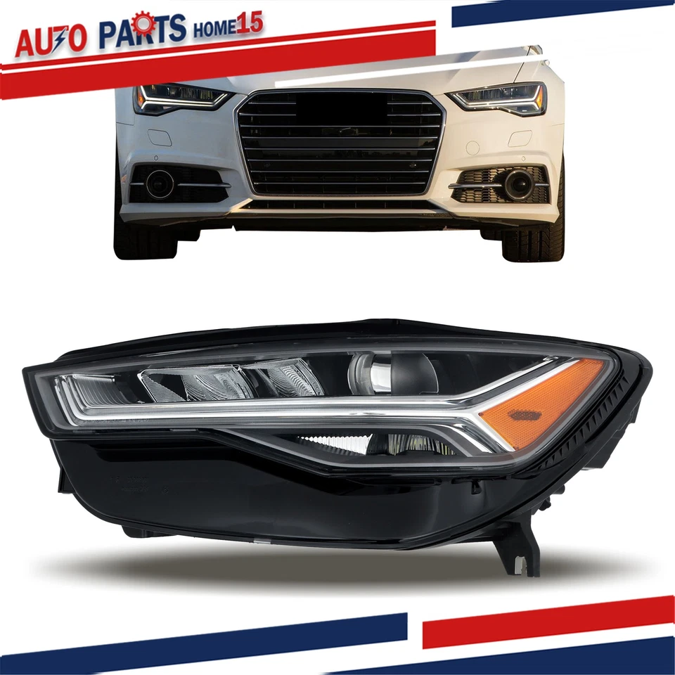 For Audi A6 S6 2016 2017 2018 W/LED DRL Full LED Headlight Headlamp Left Side - Image 2 of 4