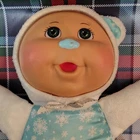 Cabbage Patch Kids Baby Doll Soft Body Snowflake Outfit Green Eyes