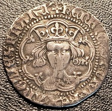 King Henry V Groat 1413-1422 Class C - Hammered Silver Coin Battle Of Agincourt