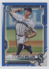 2021 Bowman Draft Chrome Blue Refractor 86/150 Bryce Miller #BDC-64 nd3