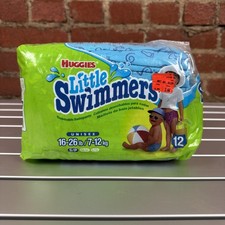 Vintage Huggies Little Swimmers Swim Diapers Size Small 16-26 lb Sealed 2000s