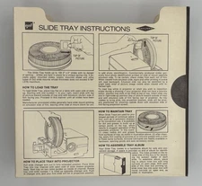 Vintage GAF Sawyer's Rotary Slide Trays w/Original Book Shelf Boxes 100 Slides
