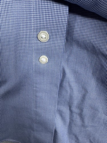 Brooks Brothers Herrenhemd Größe 16,5 blau geometrisches Button-Down neu mit Etikett UVP $ 79,5 - Bild 8 von 11