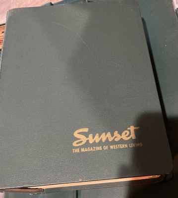 1949/51  Sunset Magazine 12 Issues The Magazine Of Western Living Sunset Binder