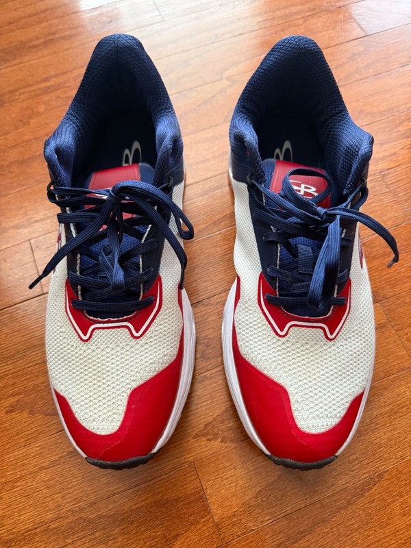 Boombah Victor Pureknit Men's Turf Shoes Red / White / Blue USA Mens Size 11