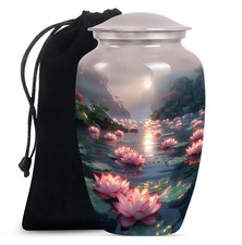 Lotus Grace Memorial Urns for Human Ashes Adult Men Mom 10 Inch