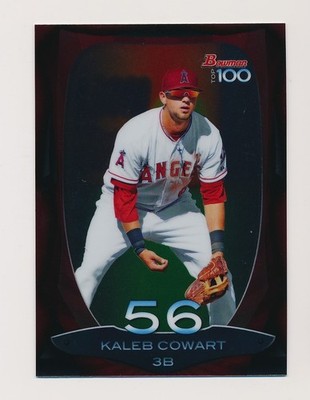KALEB COWART   2013 Bowman Chrome Top 100 Prospects Insert #BTP-56 Angels