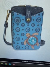NEW LISTING!!    CHALA TURTLE SNAP CELL PHONE CROSSBODY - BLUE