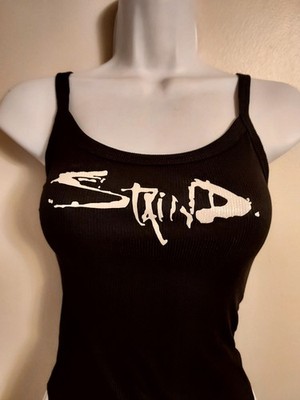 Staind Crop top Glitter staind shirt staind Tank Top Cropped Tank   Size XXs-2x