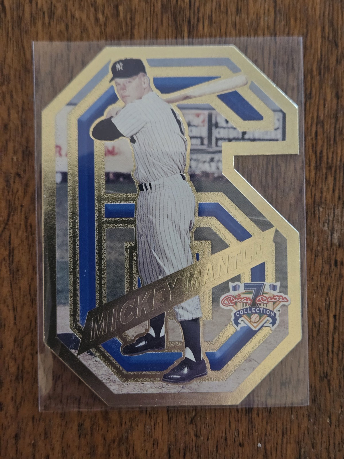 🔥 1997 Scoreboard Mickey Mantle Collection Gold Die-Cut  #6 – Rare PROMO