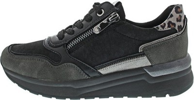 Marco Tozzi Damen Sneaker schwarz kombi