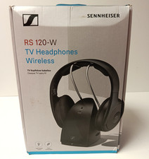 Image of Sennheiser RS 120-W On-Ear Wireless TV Headphones - Black NEW