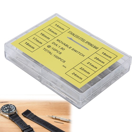 1.8mm / 0.07in Thickness Quick Release Spring Bars Strap Link Pins Watch Repair - Picture 7 of 22