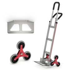 Heavy Duty Stair Climbing Hand Truck 330lbs 6 Wheel Triangle Design Folding Cart