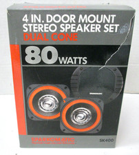 Vintage Sparkomatic Compact Sk400 Door Mount Speakers - Newbox