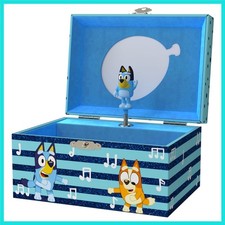 Bluey Jewelry Box for Girls - Musical Jewelry Box with Spinning Figurine, Blu...