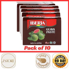 Guava Paste, 14 oz, All Natural, Vegan, Gluten Free, Halal, Kosher Guava 10 Pack