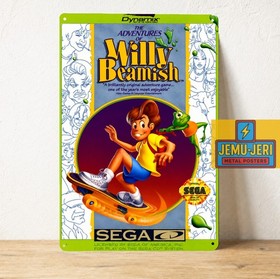 The Adventures of Willy Beamish Sega CD Metal Tin Sign Poster 20x30cm