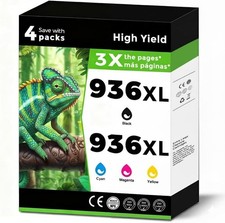 936XL 936e Ink Cartridges Combo Pack Replacement for HP 936 e XL for OfficeJet