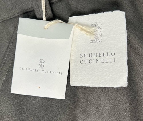 BRUNELLO CUCINELLI Leisure Fit Sage Green Soft Virgin Wool Trousers RRP: £795.00 - Picture 13 of 14