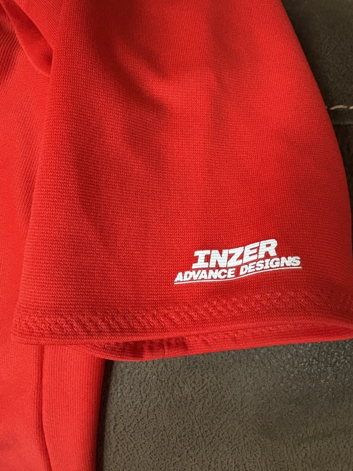 Inzer Advance Designs Blast Shirt Size 54 Red Bench Press Patent # 4473908 - Image 2 of 4