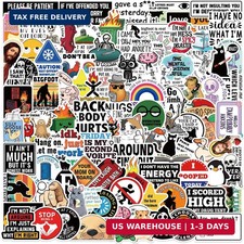 100 PCS Funny Stickers for Adults Snarky Meme Prank Meme Dirty Hilarious Sticker