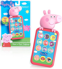 Peppa Pig Have a Chat Cell Phone, Toy Phone with Realistic Sounds and Light up B