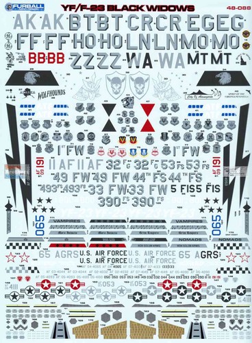 FUR48088 1:48 Furball Aero Design YF/F-23 Black Widows - Picture 2 of 3
