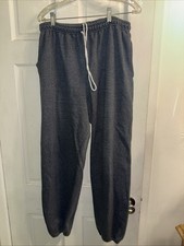 Gildan Sweatpants Joggers Dark Gray Size XL