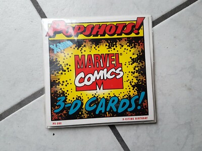 3-D Cards (Envelope with 3-D Card) Pop Shots - Marvel Comics  (unbagged) X-Men °