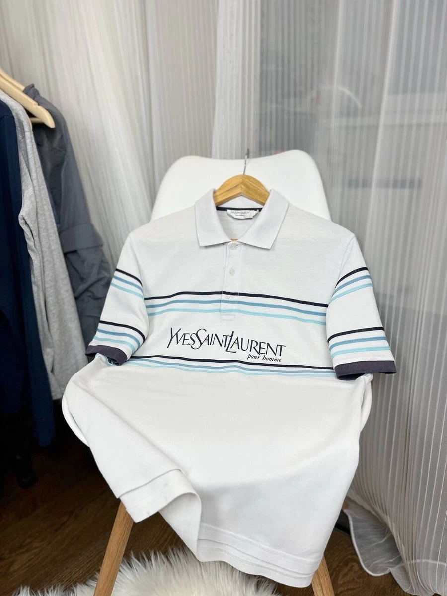 Saint Laurent Short Sleeve White Shirts for Men for sale | eBay