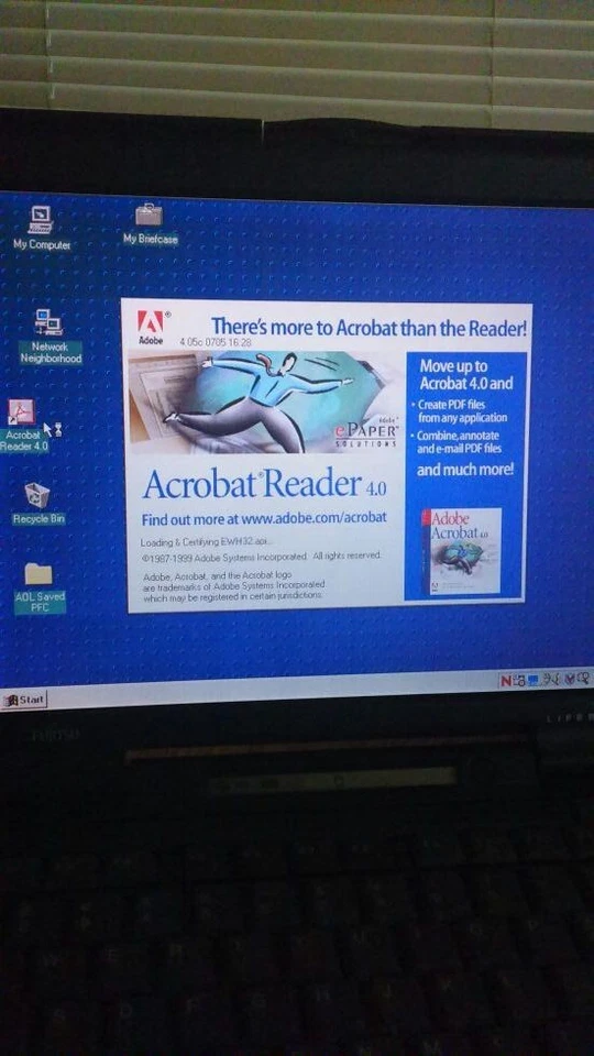 Fujitsu 166MHz MMX 32MB 1.6GB HDD USB CD Windows 95 98SE or 2000 Grade A Vintage - Image 4 of 4