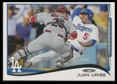 2014 Topps #596 Juan Uribe Los Angeles Dodgers